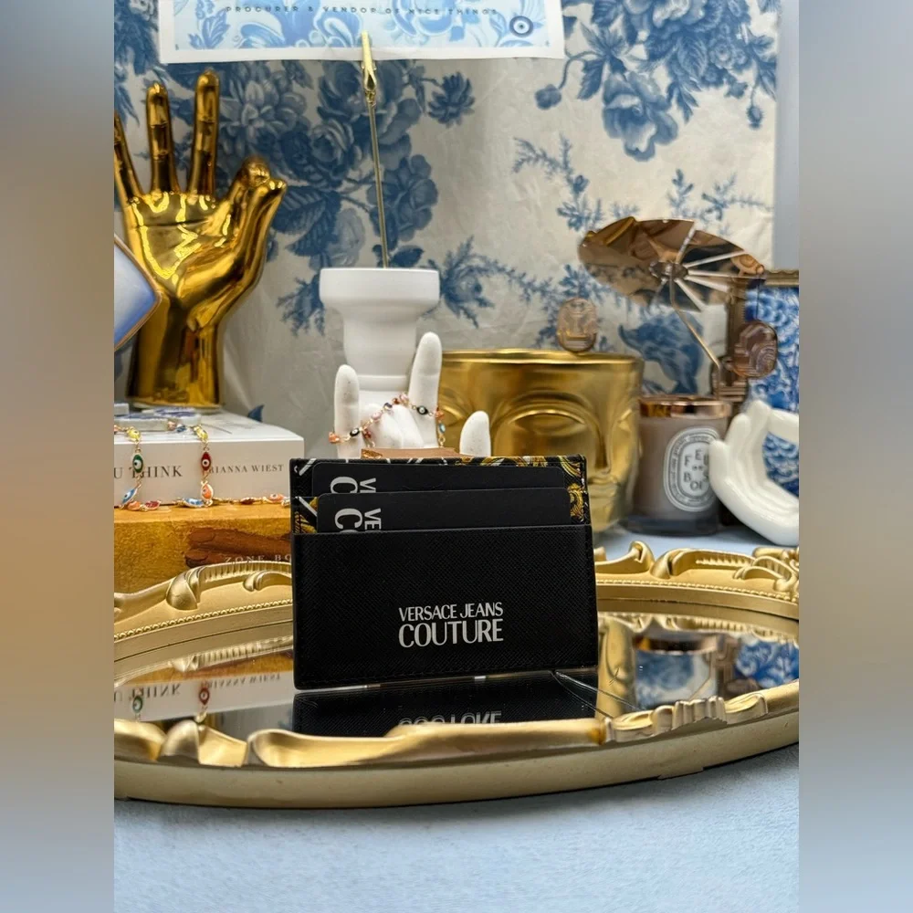 🆕 VERSACE JEANS COUTURE 🧿 NWOT Garland Credit Card Holder